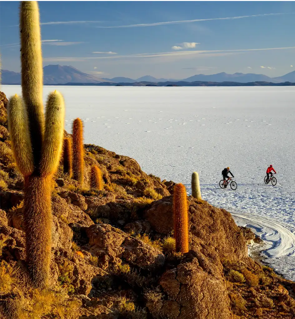 Bike ride in South America