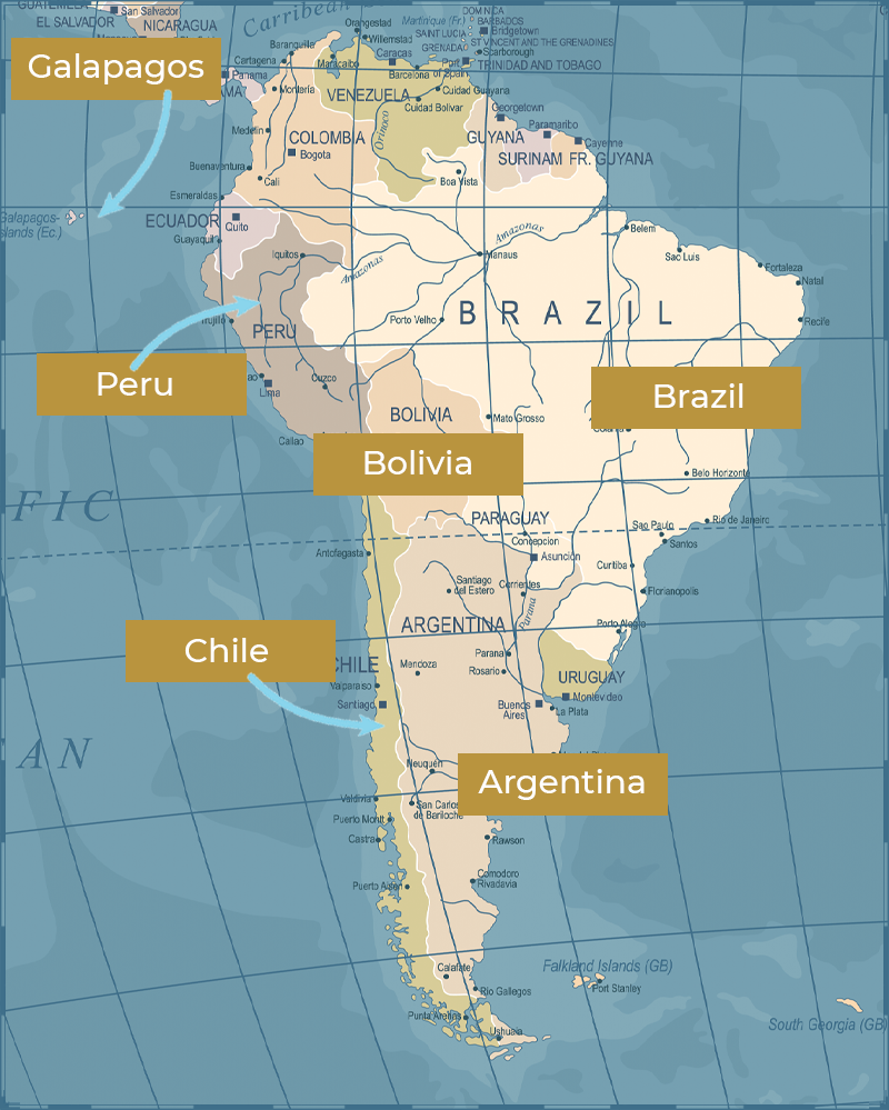 Travel to South America and LAtin America