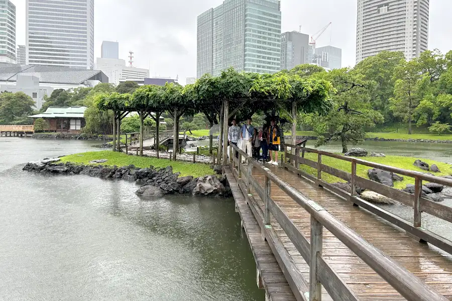 family visiting Japan