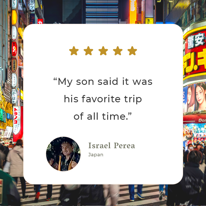 My son said it was his favorite trip of all time.